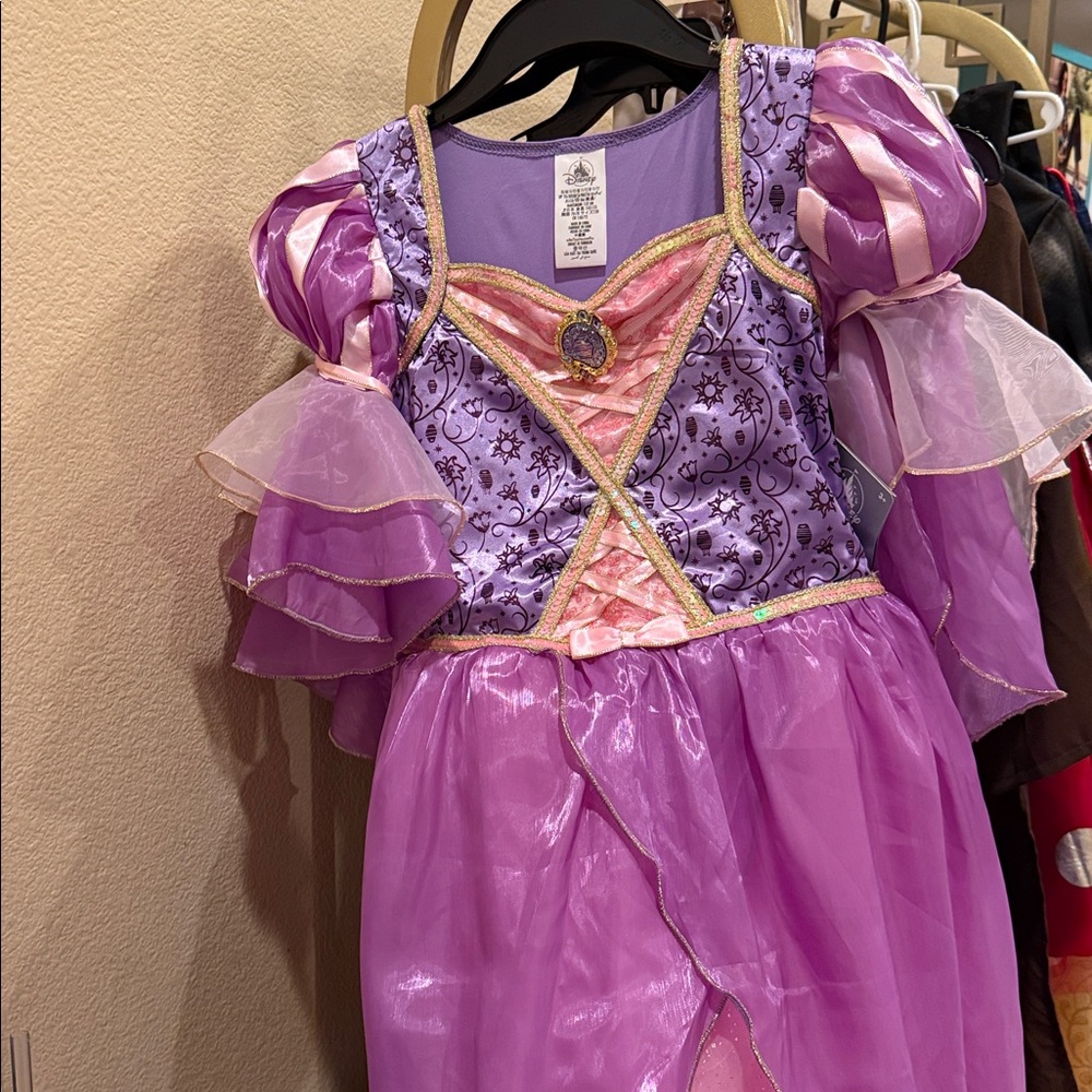 Disney Pink and Purple Dress with Gold Trim Tangled